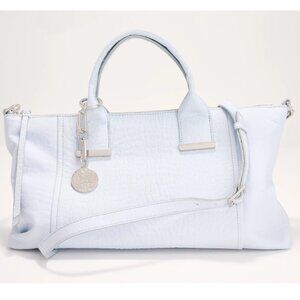 Vince Camuto Bubble Leather Taryn Satchel with Crossbody Strap  0345